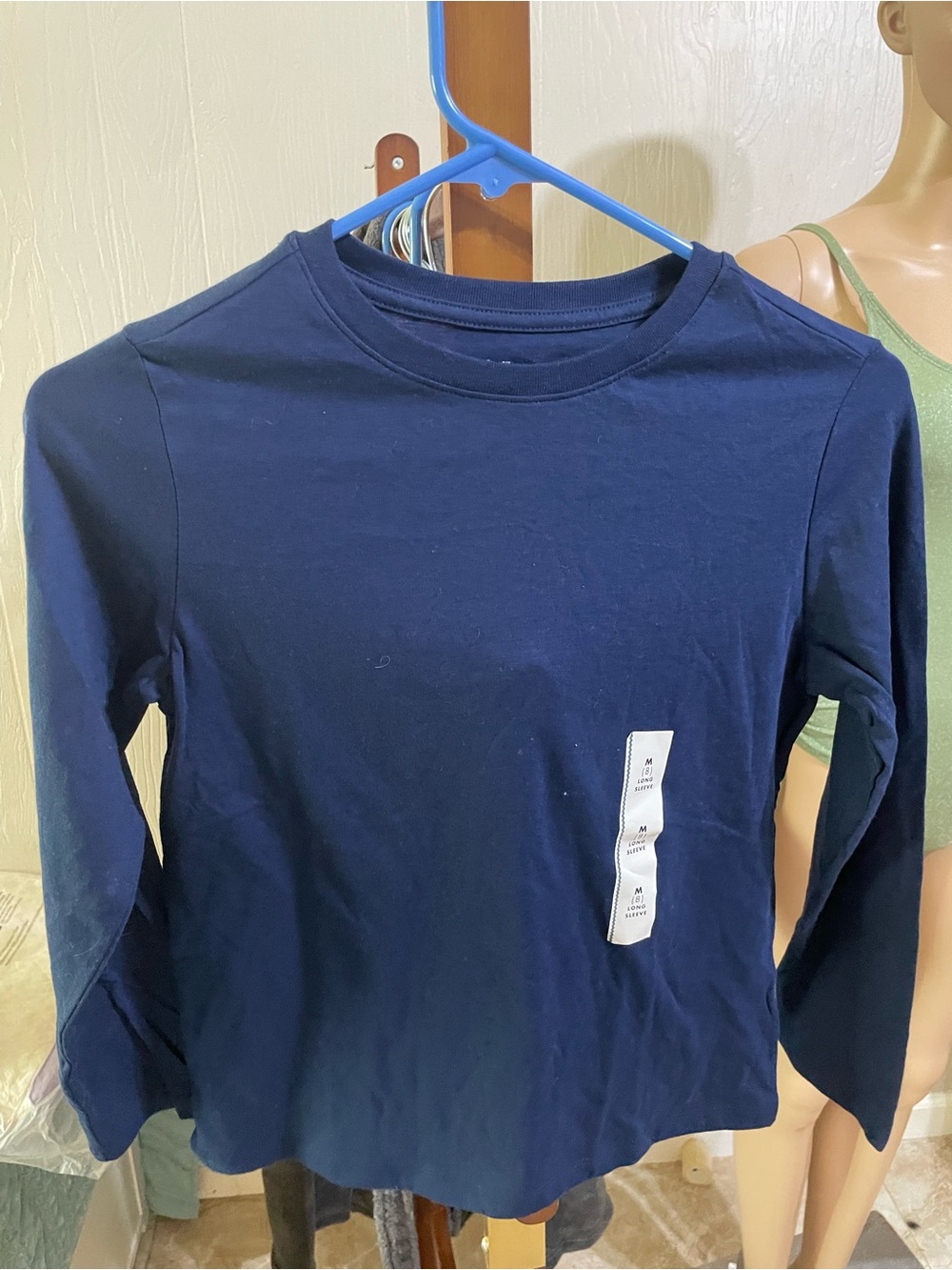 Target Navy Long-Sleeve Crew Tee